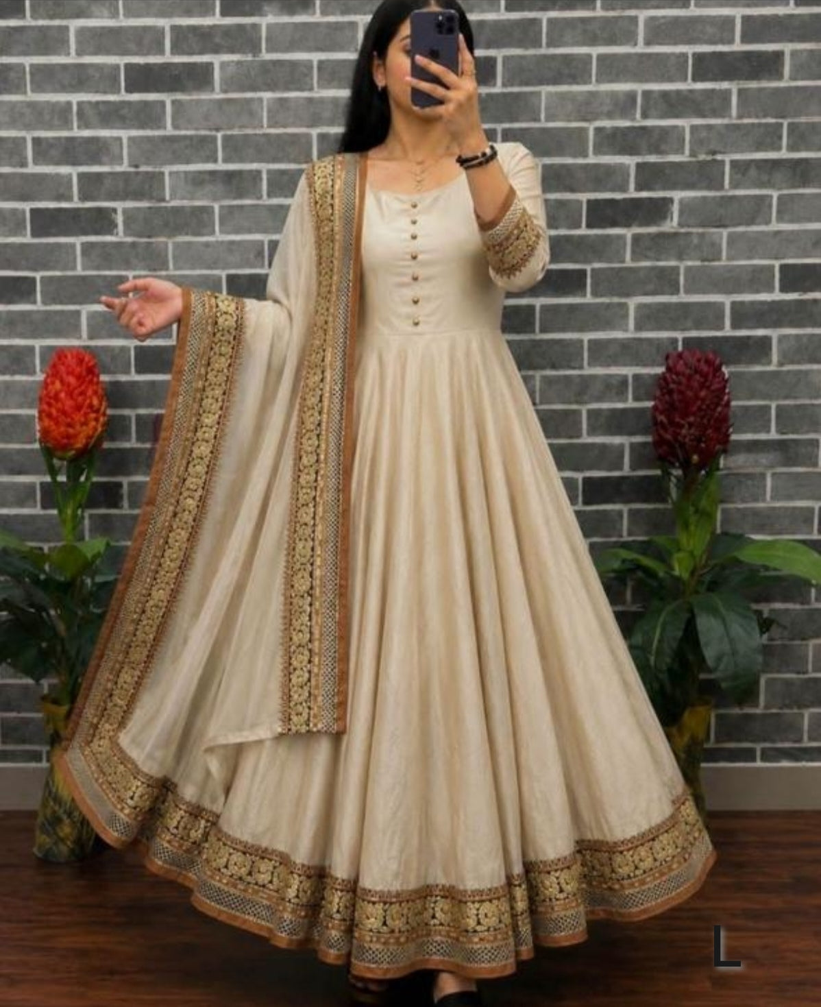 South Indian inspired anarkali