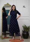 Navy digital print co-ord