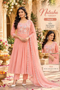 peach 3pc salwar