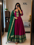 Maroon south Indian anarkali