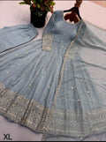 Grey 3pc Anarkali