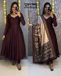 Brown plus size Anarkali