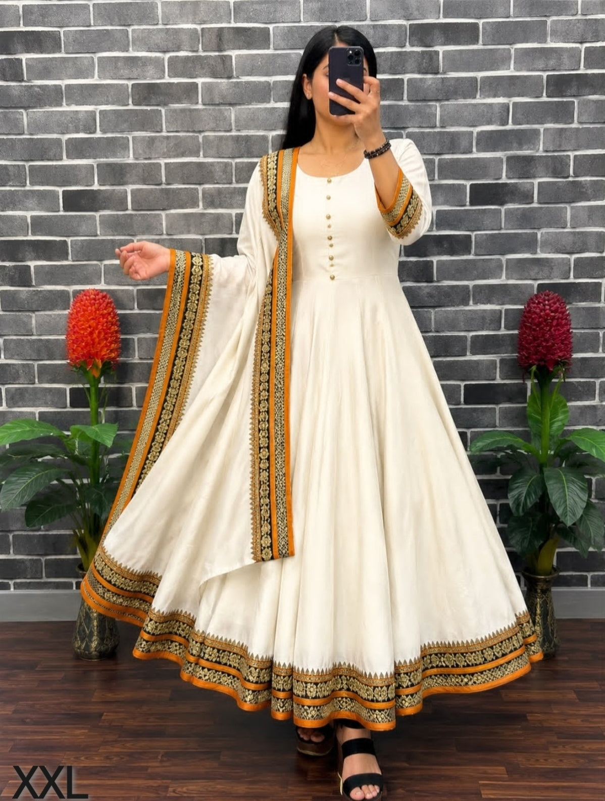 Off white Anarkali