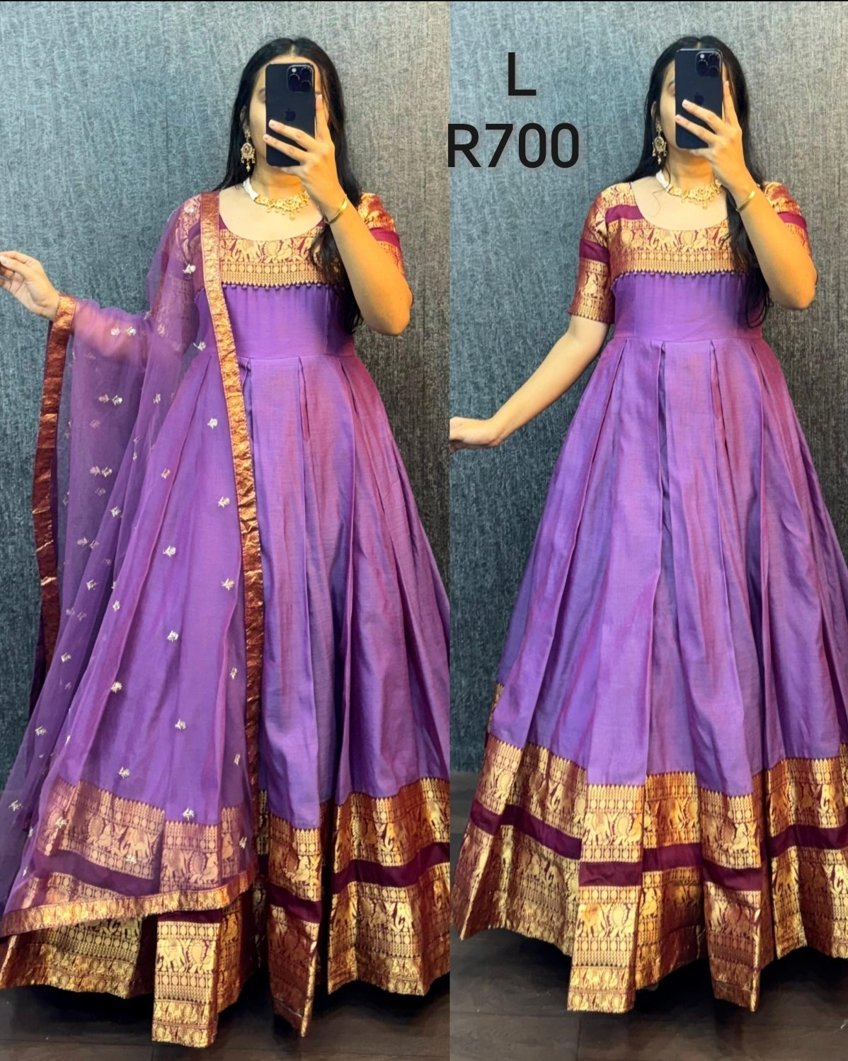 Purple Anarkali