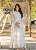 White Anarkali