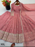 Pink 3pc Anarkali