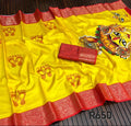 Yellow and red amman sari