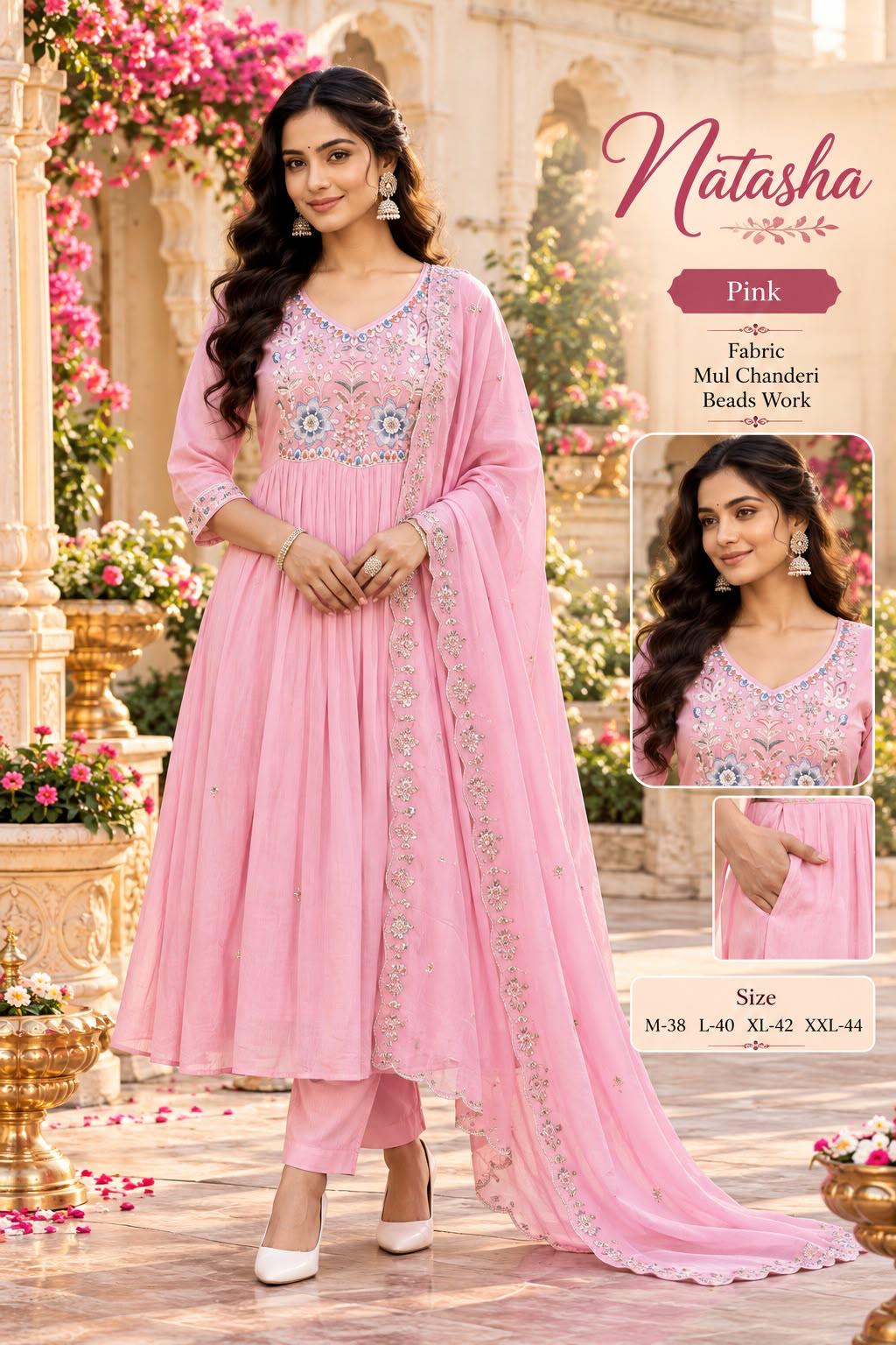 Light Pink 3pc salwar