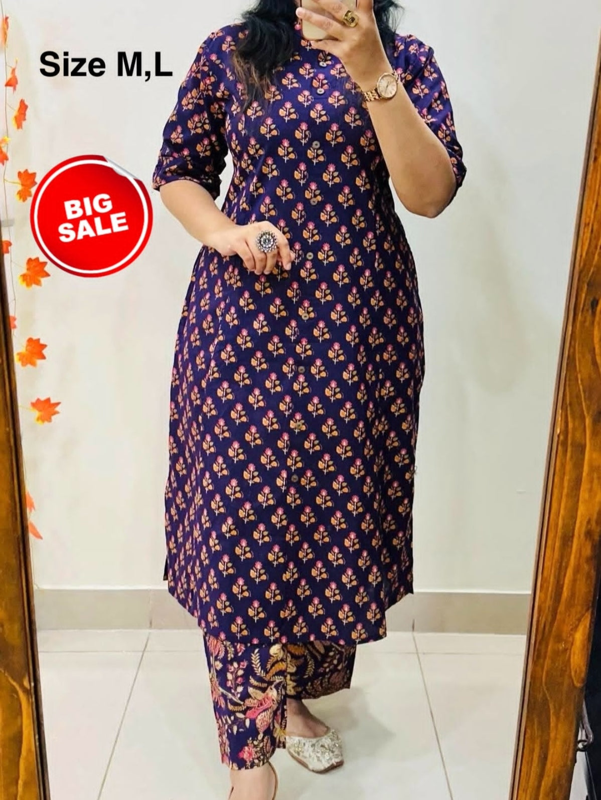 Navy floral co-ord