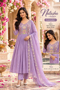 lilac 3pc Salwar
