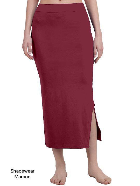 Maroon shapewear skirt