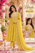 Yellow 3pc salwar