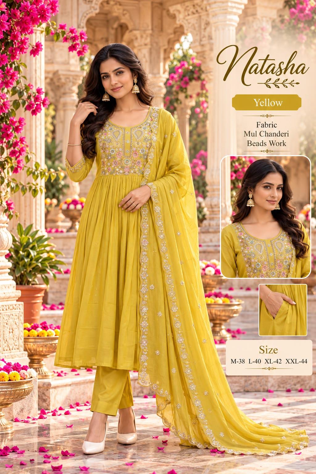 Yellow 3pc salwar